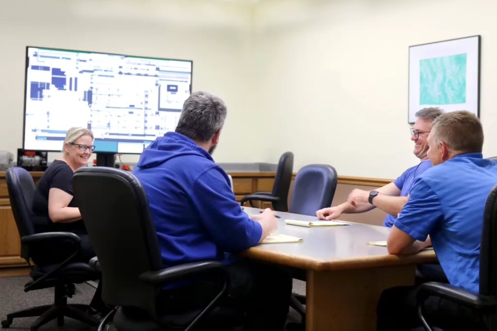 People meeting in conference room